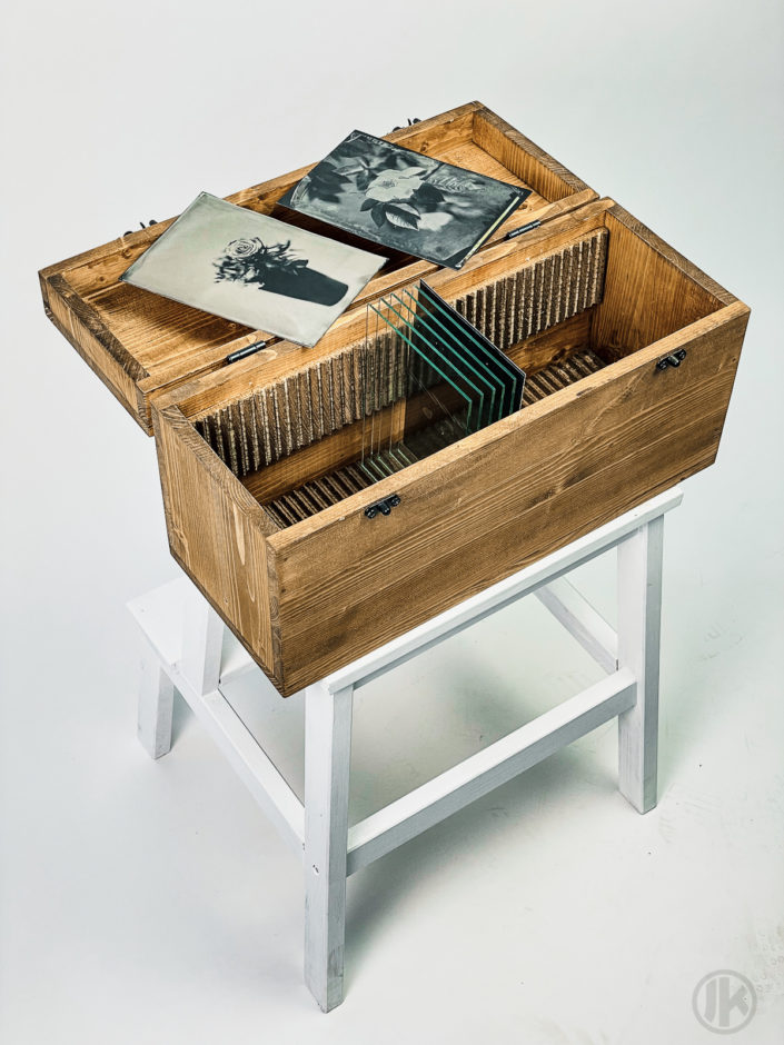 Wooden Wet Plate Travel Box Kolodium